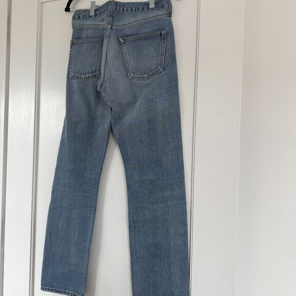 Balenciaga Archetype Denim Jeans Blue Sz 26 Straight Leg High Rise - Picture 9 of 11
